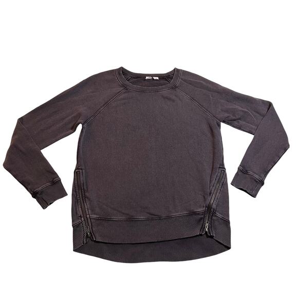 Melrose and Market Crewneck Sweatshirt w/ Zipper Accent Size X-Small Casual - Picture 1 of 9
